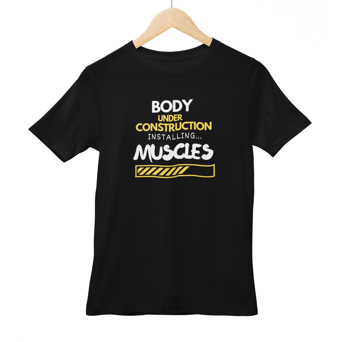 Body Under Construction Half Sleeve Tshirt