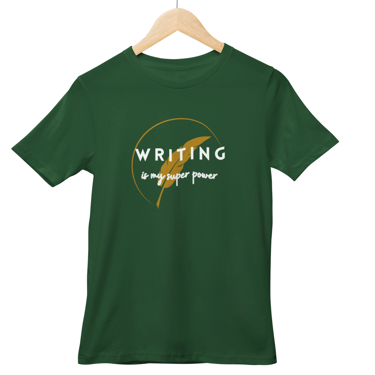 Writing Is My Super Power Half Sleeve T-shirt