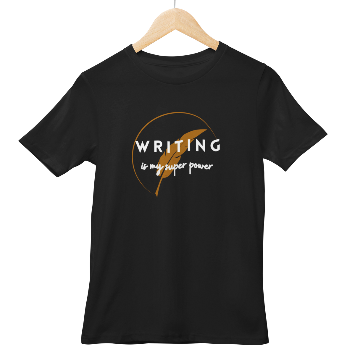 Writing Is My Super Power Half Sleeve T-shirt