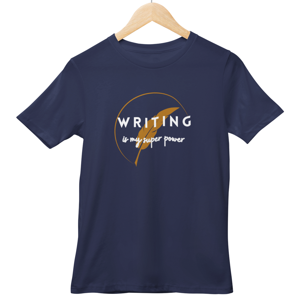Writing Is My Super Power Half Sleeve T-shirt