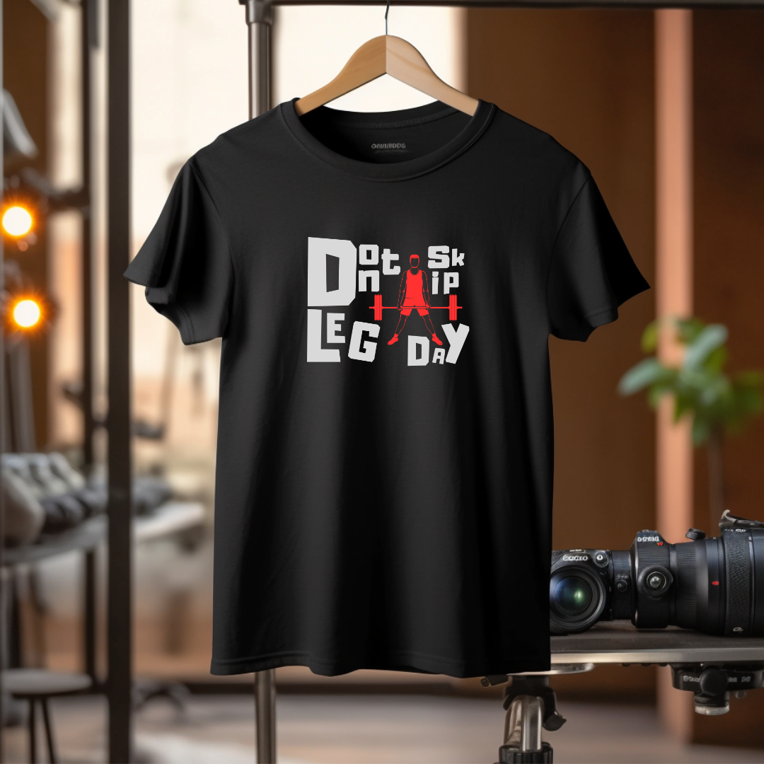 Dont Skip Leg Day Half Sleeve Tshirt