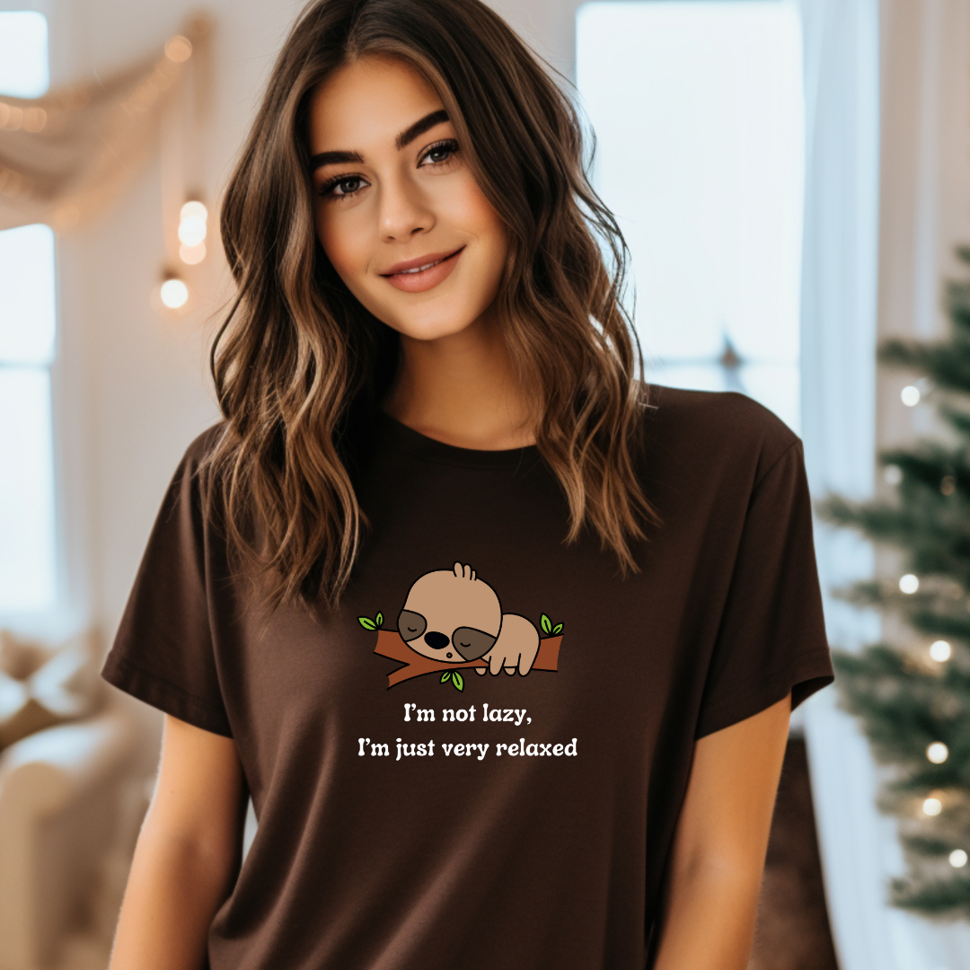 I'm Not Lazy Half Sleeve Tshirt